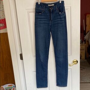 Levi's 724 Blue high rise Straight Leg Jeans Classic Style